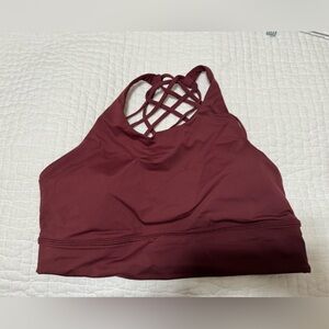 Lululemon high neck long line free to be wild bra